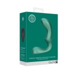 Ouch! by Shots Wibrujący model do masażu prostaty, zdalne sterowanie, silikon zielony, 10 trybów
