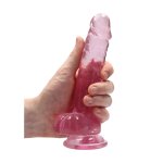 RealRock Crystal Clear 19 cm – przezroczysta maszyna intymna z anatomicznymi detalami