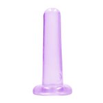RealRock Crystal Clear 13,5 cm – przezroczysty model z przyssawką, anatomiczny, TPR