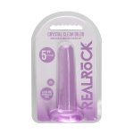 RealRock Crystal Clear 13,5 cm – przezroczysty model z przyssawką, anatomiczny, TPR