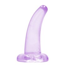 RealRock Crystal Clear – model zakrzywiony z przyssawką 11,5 cm, transparentny, TPE