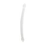 RealRock Crystal Clear – podwójny model intymny 42 cm, elastyczna konstrukcja, przezroczysty