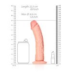 RealRock Model Classic 20,5 cm z przyssawką – elastyczny system mocowania, klasyczny kolor