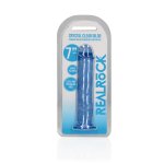 RealRock Crystal Clear model z przyssawką 18 cm – przezroczysta maszyna intymna, TPE