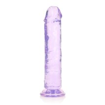 RealRock Crystal Clear model 20 cm – anatomiczny model z przyssawką, silikon medyczny
