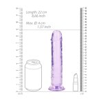 RealRock Crystal Clear model 20 cm – anatomiczny model z przyssawką, silikon medyczny