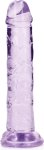 RealRock Crystal Clear – Transparentny model z przyssawką 14,5 cm, gładka powierzchnia