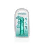 RealRock Crystal Clear – Transparentny model z przyssawką 14,5 cm, anatomiczna tekstura