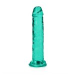 RealRock Crystal Clear – Transparentny model z przyssawką 14,5 cm, anatomiczna tekstura