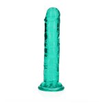 RealRock Crystal Clear – Transparentny model z przyssawką 14,5 cm, anatomiczna tekstura