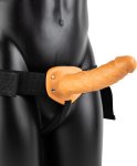 RealRock Hollow Strap-On 20,5 cm – Wibrujący pas z regulacją i kontrolerem