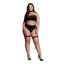 Le Desir Ananke Plus Size Komplet 3-Częściowy, Czarny XL-XXXXL, Elastyczny, Nowoczesny Design