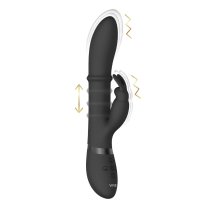 VIVE Halo – silikonowy model podwójny z ruchomym pierścieniem, IPX7, 10 trybów