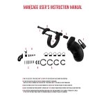 Mancage Model 9 cm – anatomiczna silikonowa klatka intymna z regulacją i zamkiem