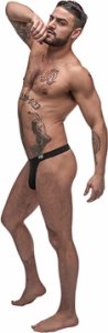 Male Power Pure Comfort Modal LXL – stringi męskie z panelem, szeroki pas, czarne