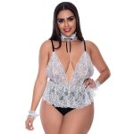 Magic Silk Dress Up Full Service sukienka plus size czarna, koronka, regulowane ramiączka i dodatki