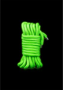 Ouch! Lina fluorescencyjna świecąca 5 m – Glow in the Dark, zielona, miękka przędza