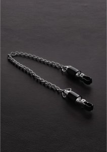 Steel Opaski zaciskowe z łańcuchem – regulowane stalowe akcesorium z gumowymi końcówkami, komplet 2 szt.
