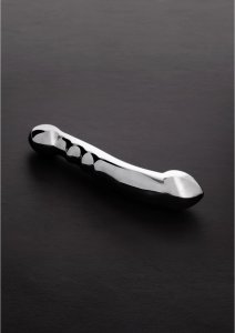 Steel Elegance Eleven – stalowy model dwustronny 17,5 cm, lustrzany połysk, gładka i rowkowana końcówka