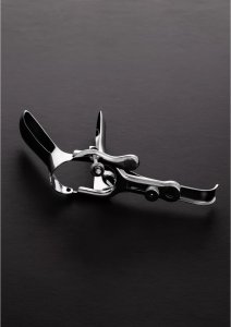 Steel Power Tools – stalowy pierścień anatomiczny na mosznę, duży rozmiar, gładka powierzchnia