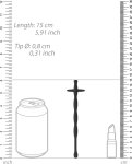 Ouch! Silikonowy Korek Uretralny Krzyżyk 8mm elastyczny medyczny silikon