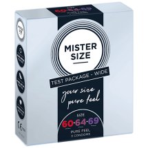 Mister Size Pure Feel Zestaw Testowy Prezerwatyw 60/64/69 mm, 3 rozmiary