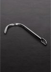 Steel Bondage hak stalowy z dwoma pierścieniami, 1,2 cm, gładka powierzchnia