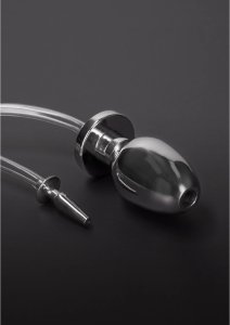 Steel korek anatomiczny z wężem 90 cm, stal nierdzewna i przezroczysta guma