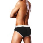 Prowler Swim Briefs S czarne męskie figi kąpielowe, oddychający materiał