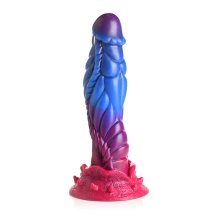 XR Brands Alien Fantasy silikonowy model intymny z przyssawką 20 cm, kolorowy
