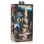 XR Brands Creature Cocks Cyklop silikonowy model fantazyjny, kolorowy, stożkowy