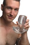XR Brands Tunnel Plug L - podświetlany ekspander anatomiczny LED, transparentny TPE