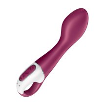 Satisfyer Hot Spot zakrzywiony model z funkcją podgrzewania i Bluetooth, różowy