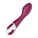 Satisfyer Hot Spot zakrzywiony model z funkcją podgrzewania i Bluetooth, różowy
