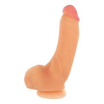 XR Brands George model anatomiczny z przyssawką 22 cm, powierzchnia TPR, jasny