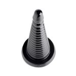 XR Brands Master Series model żebrowany duży czarny 28,5 cm, anatomiczna powierzchnia