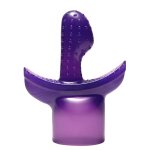 XR Brands Wand Essentials Violet nakładka do masażera, TPE, teksturowana, 6 cali