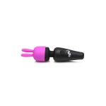 XR Brands Mini masażer rożdżkowy, 3 wymienne końcówki, kompaktowy, ładowanie USB