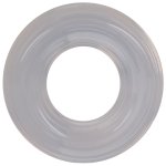 Doc Johnson Rock Solid Ribbed silikonowy pierścień z prążkowaną teksturą, czarny, medyczny silikon