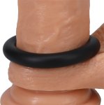Doc Johnson Gasket Medium silikonowy pierścień anatomiczny średni, czarny, mycie w zmywarce