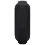 Doc Johnson Rock Solid silikonowy pierścień kanciasty czarny, ergonomiczny, medyczny silikon