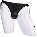 Doc Johnson Harness Black uprząż z silikonowym elementem 18 cm, regulowana, czarna