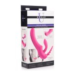 XR Brands Regal – silikonowy system trójfunkcyjny z wibracją, bez paska, ergonomiczny