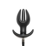 XR Brands Inflatable silikonowy korek z kotwicą, regulowany rozmiar, medyczny silikon