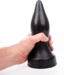Hung System Patrol 23 cm – czarna zatyczka anatomiczna z mocną przyssawką