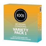 EXS Variety Pack 48 szt. zestaw prezerwatyw premium, mix rodzajów i efektów