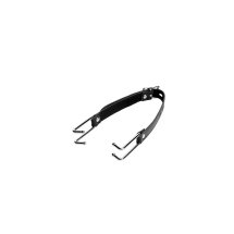 XR Brands Mouth Opener Deluxe – Regulowany system ustny z metalowymi widełkami, czarny