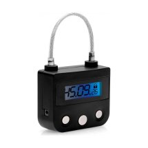 XR Brands LockOut – Blokada na klucz z timerem cyfrowym USB, czarna
