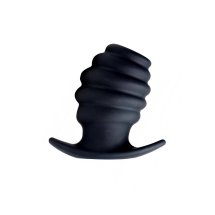 XR Brands Tunnel Plug Medium – Silikonowy korek tunelowy, średni rozmiar, czarny