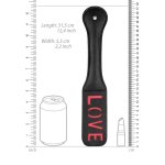 Ouch! Paddle LOVE – wytrzymała skóra syntetyczna, unikalny wzór, czarne paddle